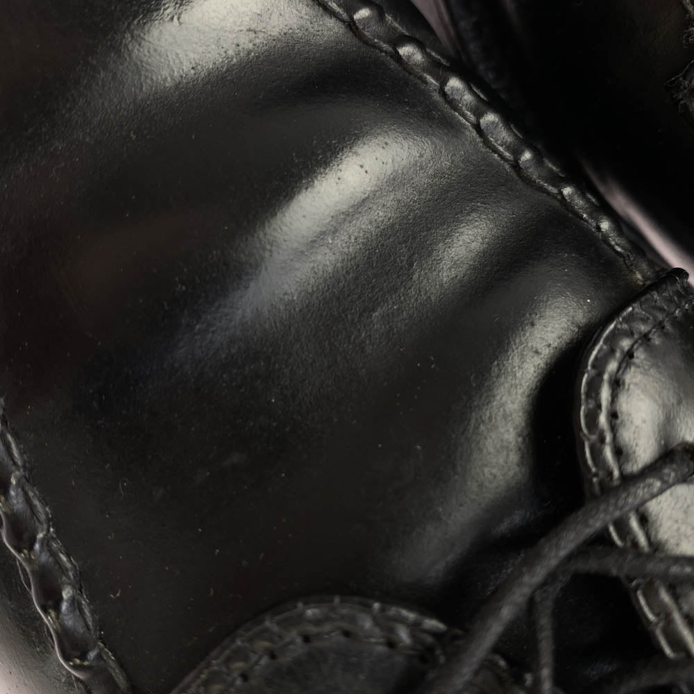 ALDEN オールデン 2451 コードバン Uチップ レースアップ レザー シューズ 革靴 ブラック系 7.5【中古】