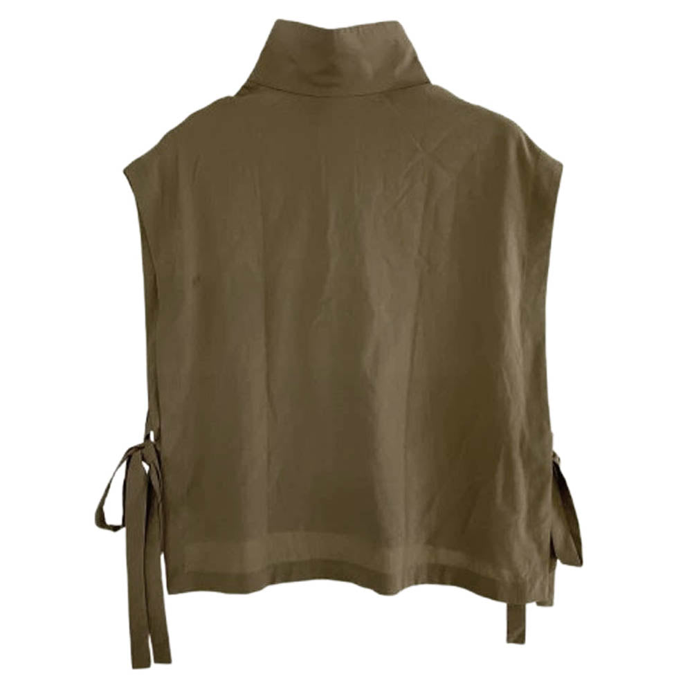 リョウ タカシマ ウール プルオーバー ハイネック ベスト グレー系 FREE【中古】