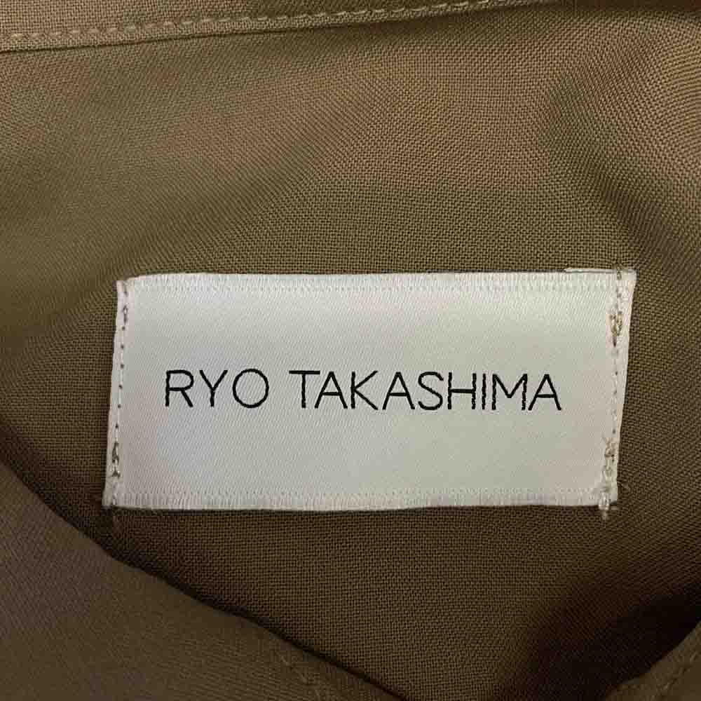 リョウ タカシマ ウール プルオーバー ハイネック ベスト グレー系 FREE【中古】