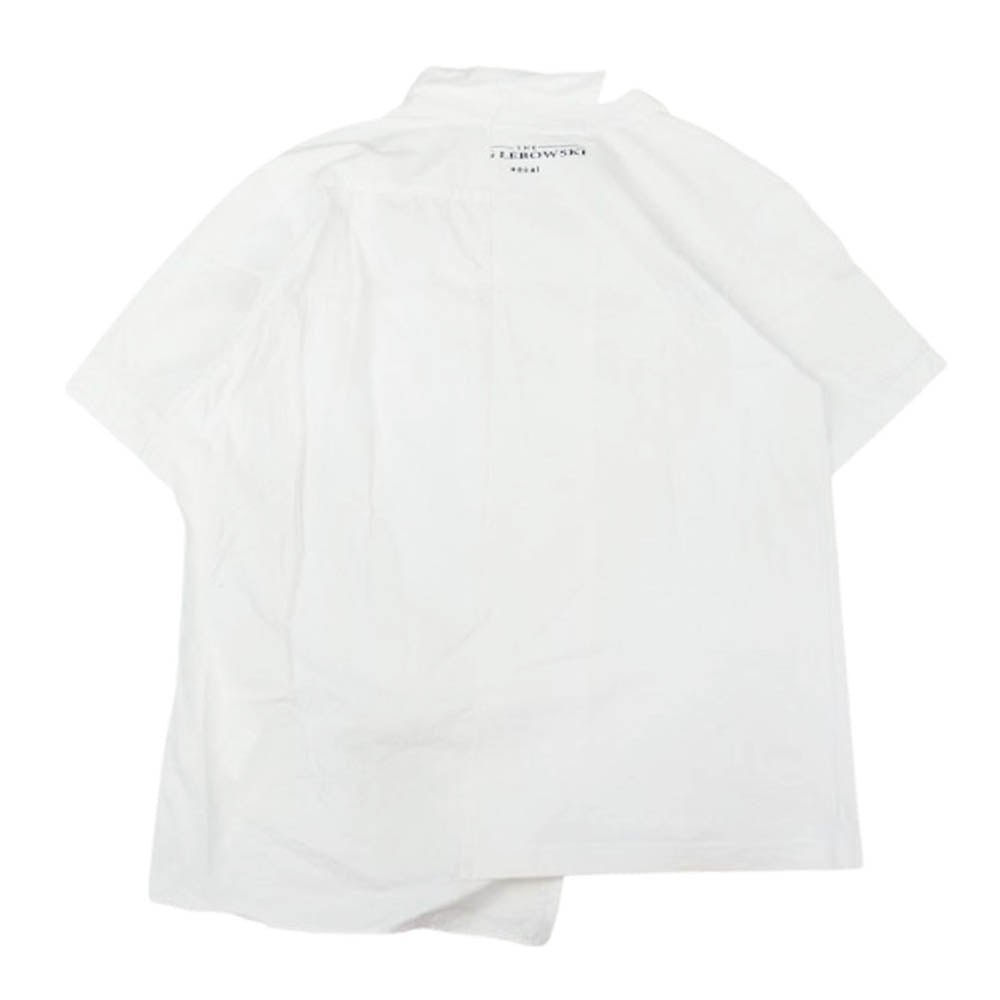 Sacai サカイ 20SS 20-02442M Big Lebowski Cotton Poplin Shirt ドッキング 再構築 半袖 カットソー Tシャツ ホワイト系 1【中古】
