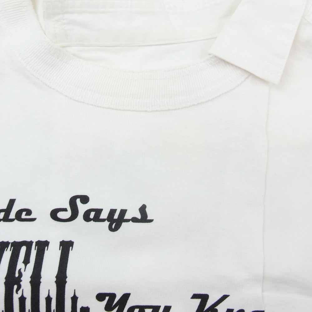 Sacai サカイ 20SS 20-02442M Big Lebowski Cotton Poplin Shirt ドッキング 再構築 半袖 カットソー Tシャツ ホワイト系 1【中古】