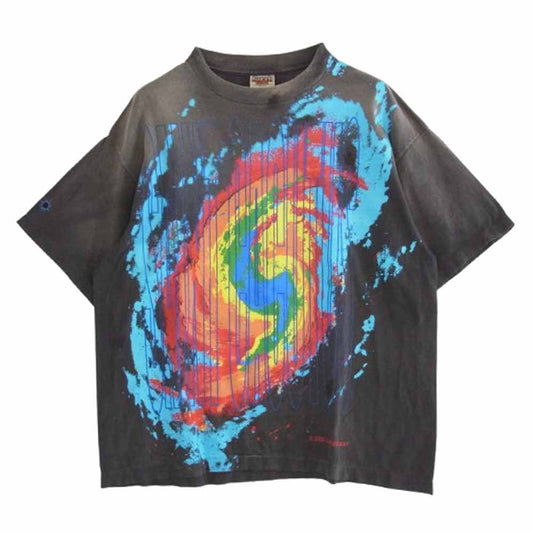 SAINT MICHAEL セントマイケル SM-YS4-0000-C05 Cactus Plant Flea Market CP_SS TEE/ANGRY LV GD アングリー プリント 半袖 Tシャツ グレー系 L【極上美品】【中古】