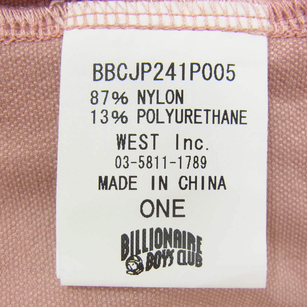 Billionaire Boys Club ビリオネアボーイズクラブ BBCJP241P005 STRETCH EASY SHORTS イージー ショーツ ピンク系 ONE【中古】