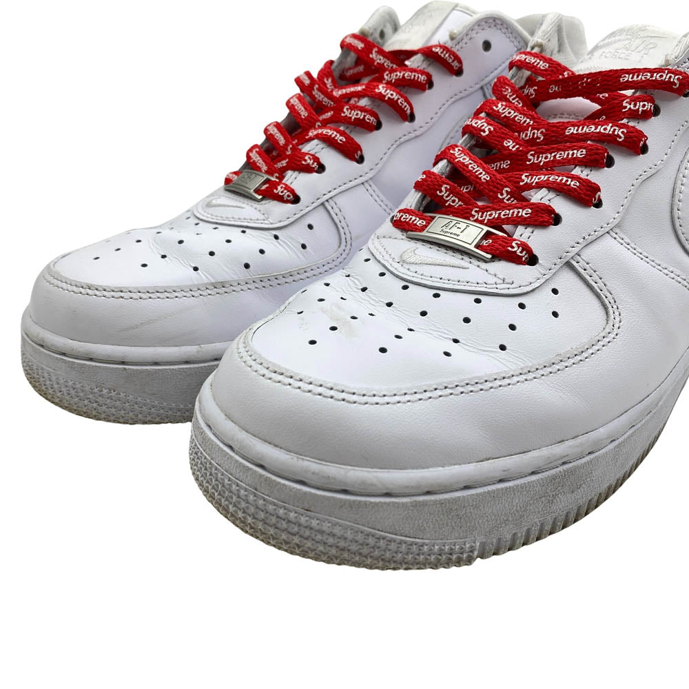 Supreme シュプリーム 25AW CU9225-100 Nike Air Force 1 Low ナイキ エアフォース1 ロー スニーカー ホワイト系 27cm【中古】