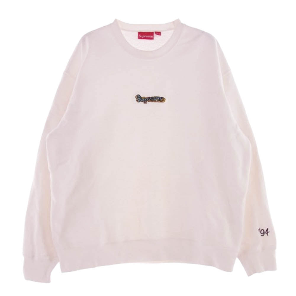 Supreme シュプリーム 21SS Gonz Logo Crewneck ゴンズ ロゴ クルーネック スウェット ホワイト系 XL【中古】