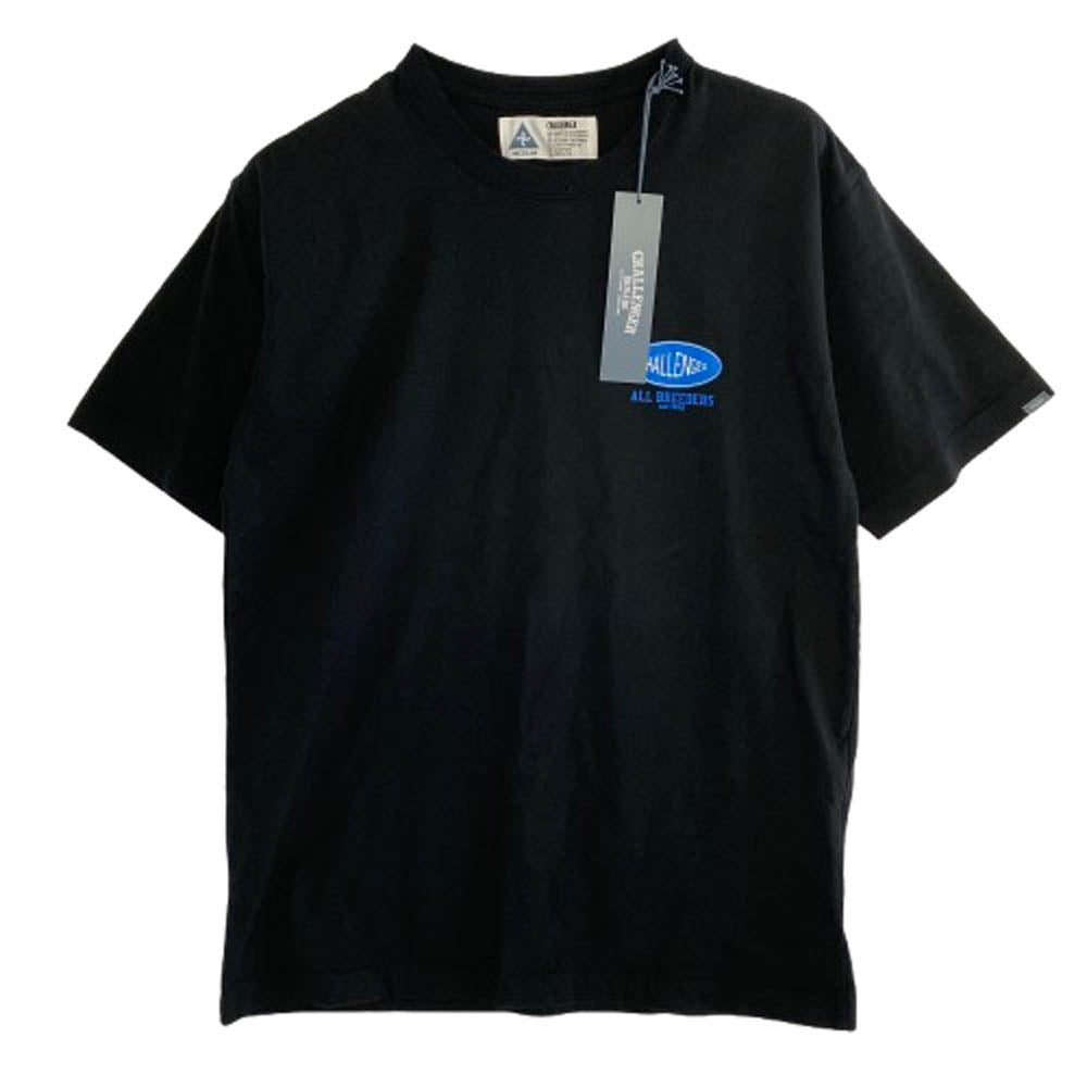 CHALLENGER チャレンジャー CLG-TS 025-001 ROSE BANDANA TEE ローズ バンダナ プリント 半袖 Tシャツ カットソー ブラック ブラック系 M【美品】【中古】