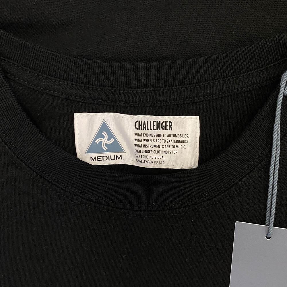 CHALLENGER チャレンジャー CLG-TS 025-001 ROSE BANDANA TEE ローズ バンダナ プリント 半袖 Tシャツ カットソー ブラック ブラック系 M【美品】【中古】