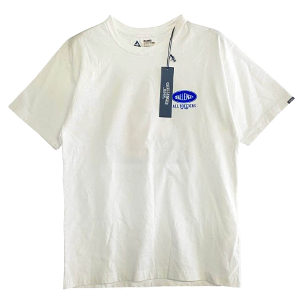 CHALLENGER チャレンジャー CLG-TS 025-001 ROSE BANDANA TEE ローズ バンダナ プリント 半袖 Tシャツ カットソー ホワイト ホワイト系 M【新古品】【未使用】【中古】