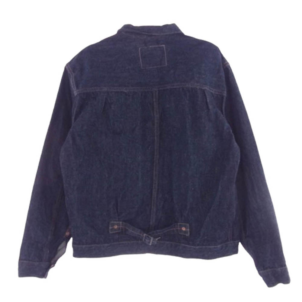 WAREHOUSE ウエアハウス 2001 T BACK STYLE ONE WASH Tバック ワンウォッシュ トラッカー デニム ジャケット インディゴブルー系 38【極上美品】【中古】