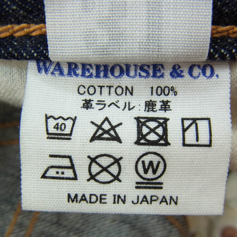 WAREHOUSE ウエアハウス 1001XX ダックディガー デニム パンツ インディゴブルー系 31【極上美品】【中古】
