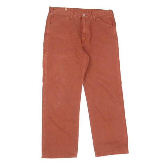 Levi's リーバイス STAY LOOSE CARPENTER JEANS ステイ ルーズ カーペンター ジーンズ デニム パンツ バーガンディー系 36【中古】