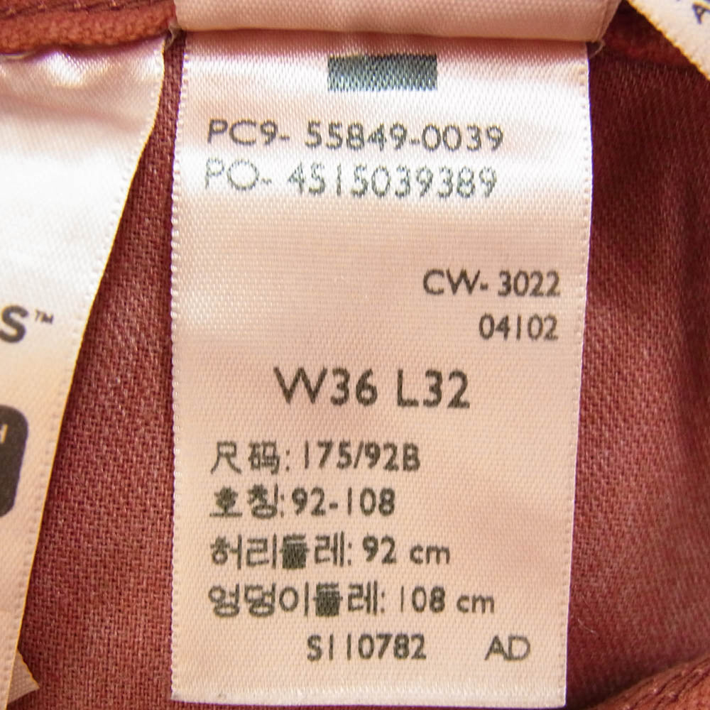 Levi's リーバイス STAY LOOSE CARPENTER JEANS ステイ ルーズ カーペンター ジーンズ デニム パンツ バーガンディー系 36【中古】