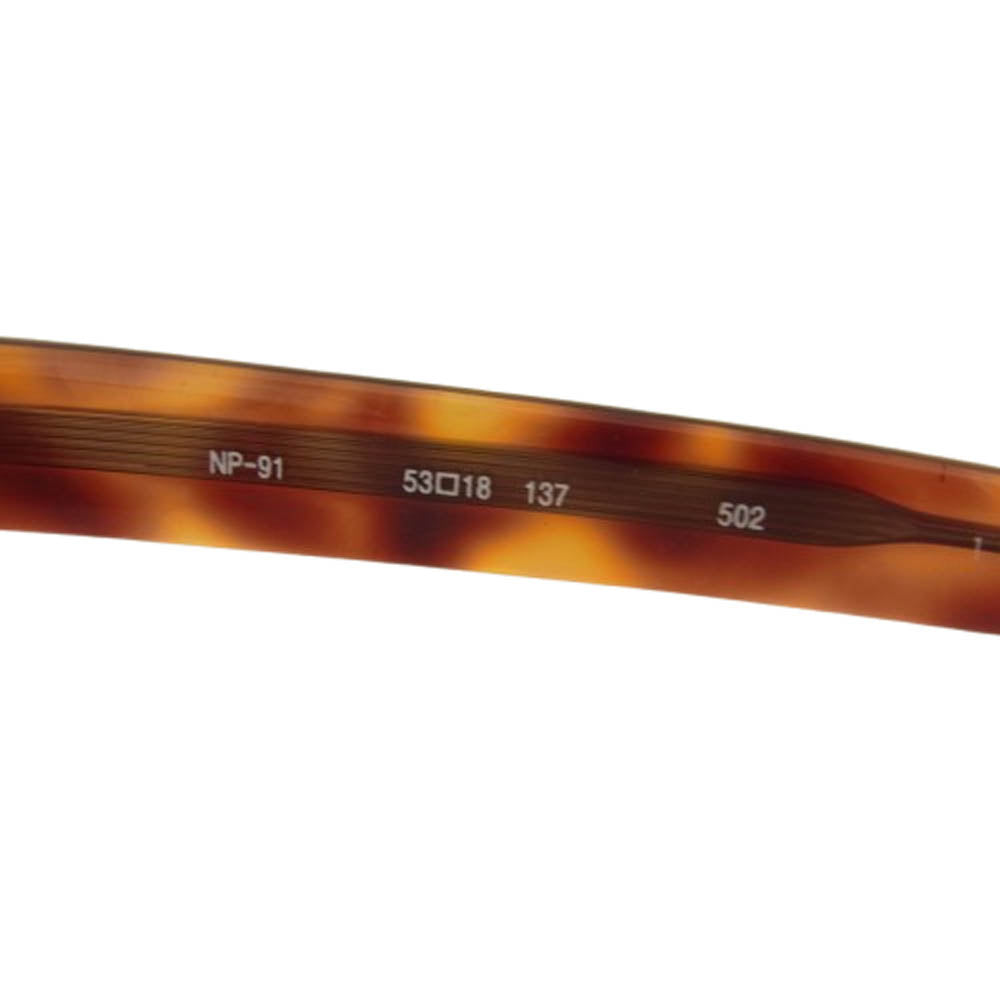 フォーナインズ NP-91 度入りレンズ スクエア 眼鏡 アイウェア ブラウン系 53□18 137【中古】