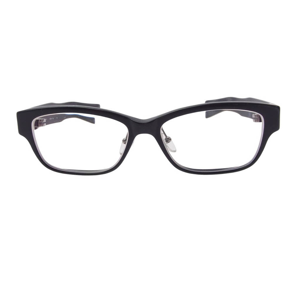 フォーナインズ NP-17 度入りレンズ スクエア メガネ 眼鏡 アイウェア ブラック系 54□16　138【中古】