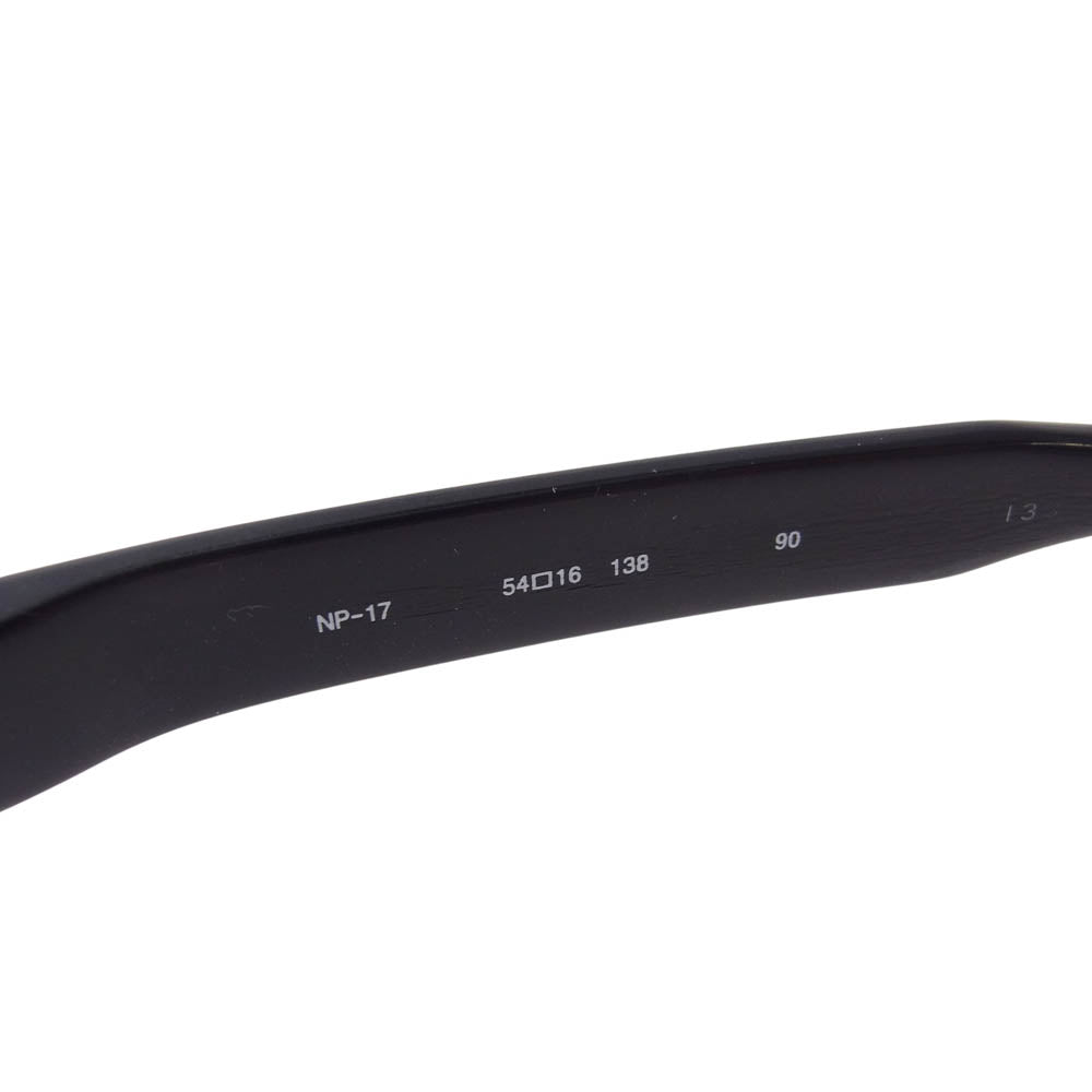 フォーナインズ NP-17 度入りレンズ スクエア メガネ 眼鏡 アイウェア ブラック系 54□16　138【中古】