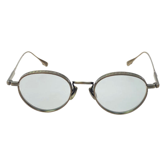 CHROME HEARTS クロムハーツ（原本無） THICK AS アンティークシルバー ラウンド メタルフレーム サングラス 眼鏡 アイウェア 48□22-151 替え純正レンズ付 48□22-151【中古】