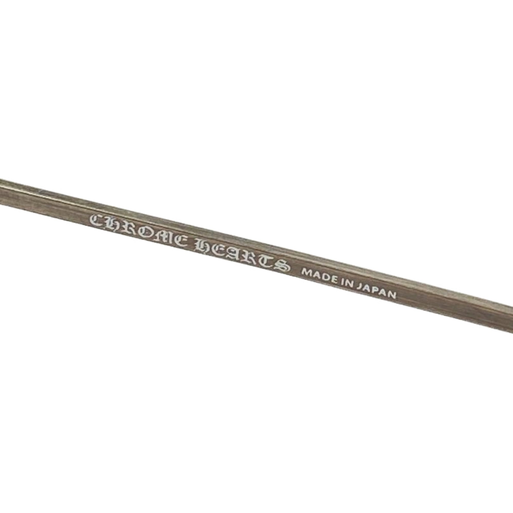 CHROME HEARTS クロムハーツ（原本無） THICK AS アンティークシルバー ラウンド メタルフレーム サングラス 眼鏡 アイウェア 48□22-151 替え純正レンズ付 48□22-151【中古】