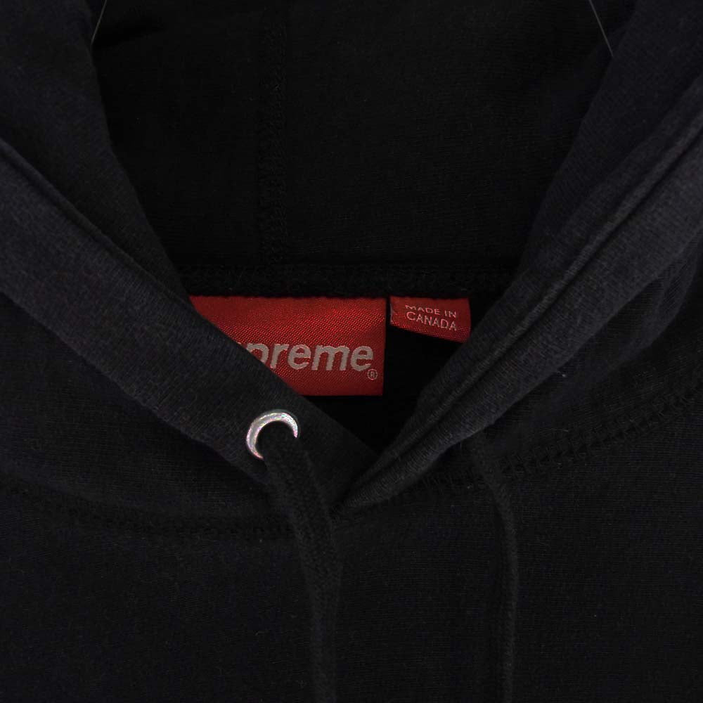 Supreme シュプリーム 19AW S Logo Hooded Sweatshirt Sロゴ フーデッド スウェットシャツ プルオーバー パーカー ブラック系 L【中古】