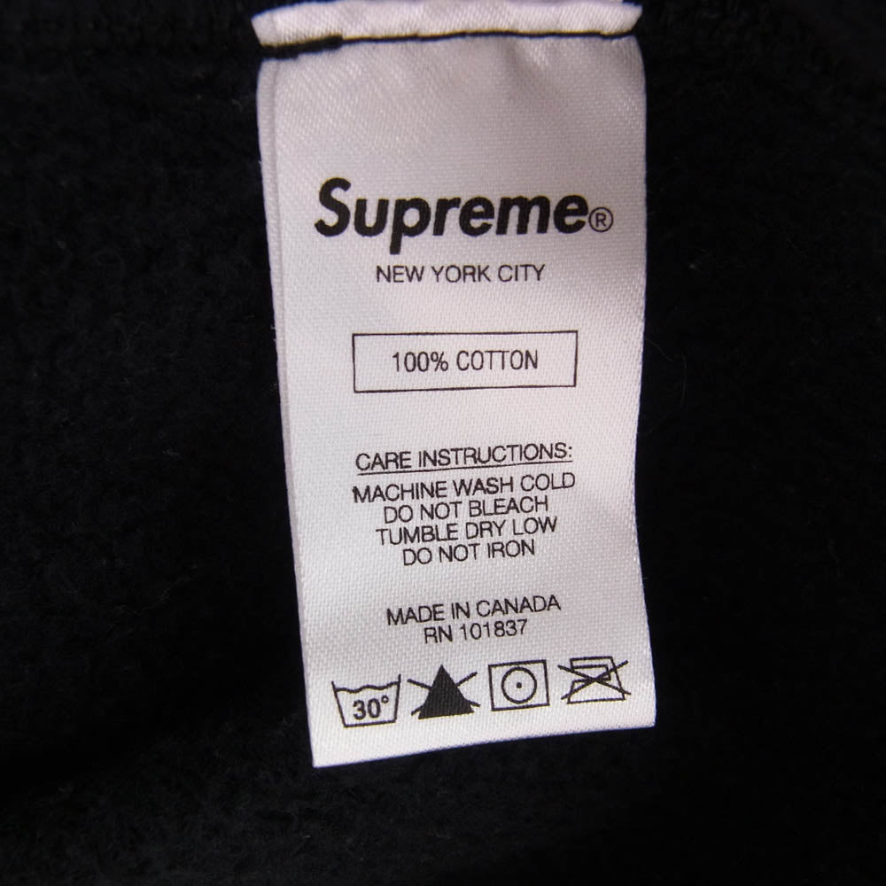 Supreme シュプリーム 19AW S Logo Hooded Sweatshirt Sロゴ フーデッド スウェットシャツ プルオーバー パーカー ブラック系 L【中古】