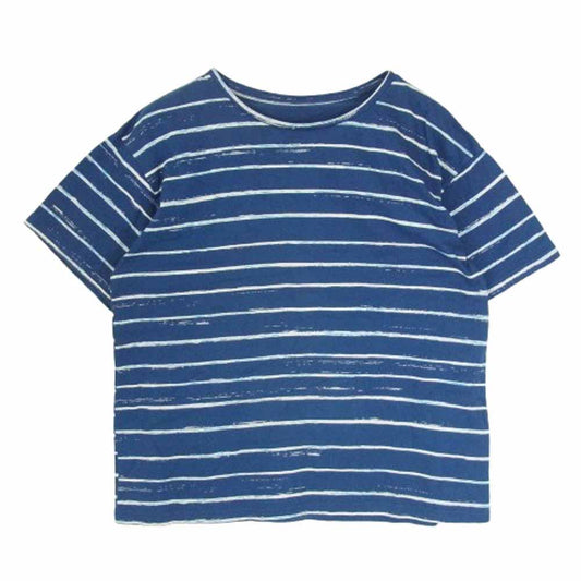 PORTER CLASSIC ポータークラシック ARTIST BORDER T-SHIRT アーティスト ボーダー Tシャツ ネイビー系 L【中古】