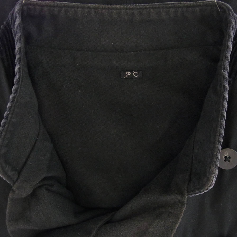 PORTER CLASSIC ポータークラシック PC-057-1722 PARAFFIN CORDUROY DOUBLE RIDERS JACKET パラフィン加工 コーデュロイ ダブル ライダース ジャケット ブラック系 M【中古】