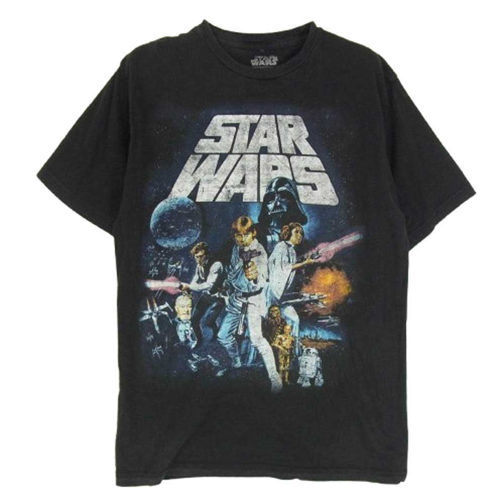 ヴィンテージ STAR WARS スターウォーズ プリント Tシャツ MAD ENGINE ブラック系 MD【中古】