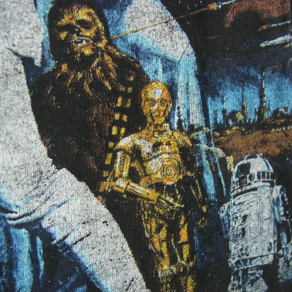 ヴィンテージ STAR WARS スターウォーズ プリント Tシャツ MAD ENGINE ブラック系 MD【中古】