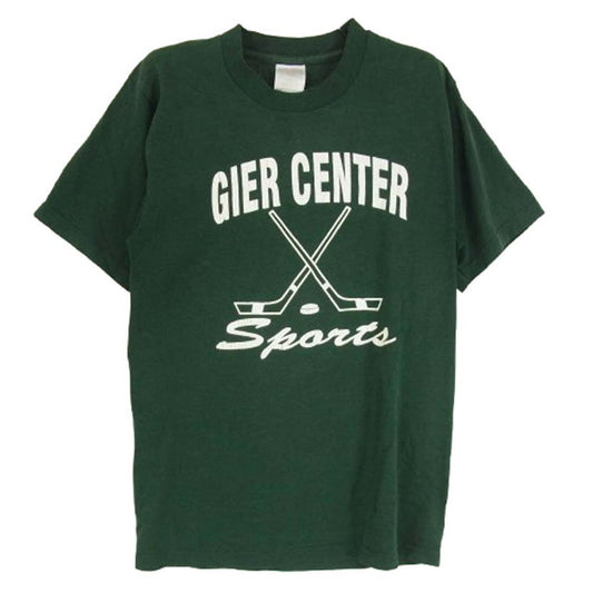 ヴィンテージ 90s USA製 FRUIT OF THE LOOM プリント Tシャツ グリーン系 S【中古】