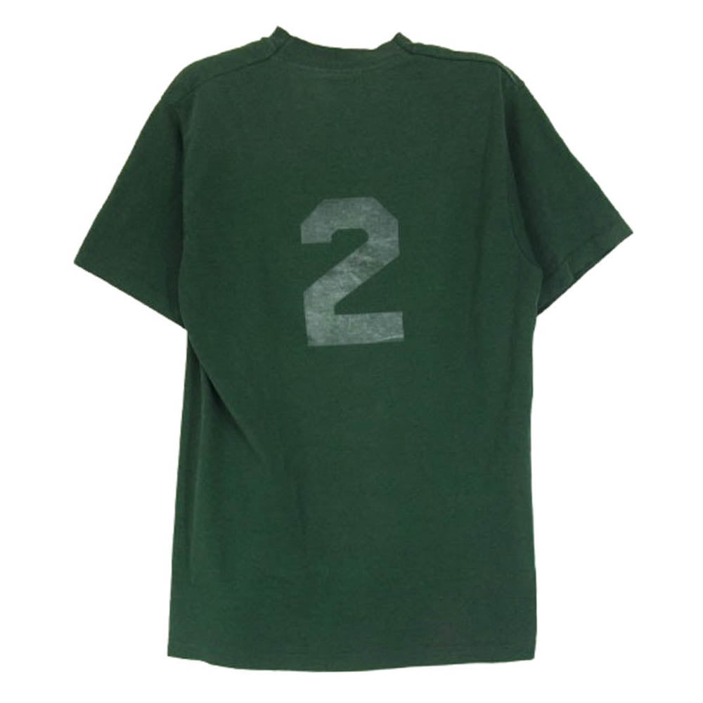 ヴィンテージ 90s USA製 FRUIT OF THE LOOM プリント Tシャツ グリーン系 S【中古】