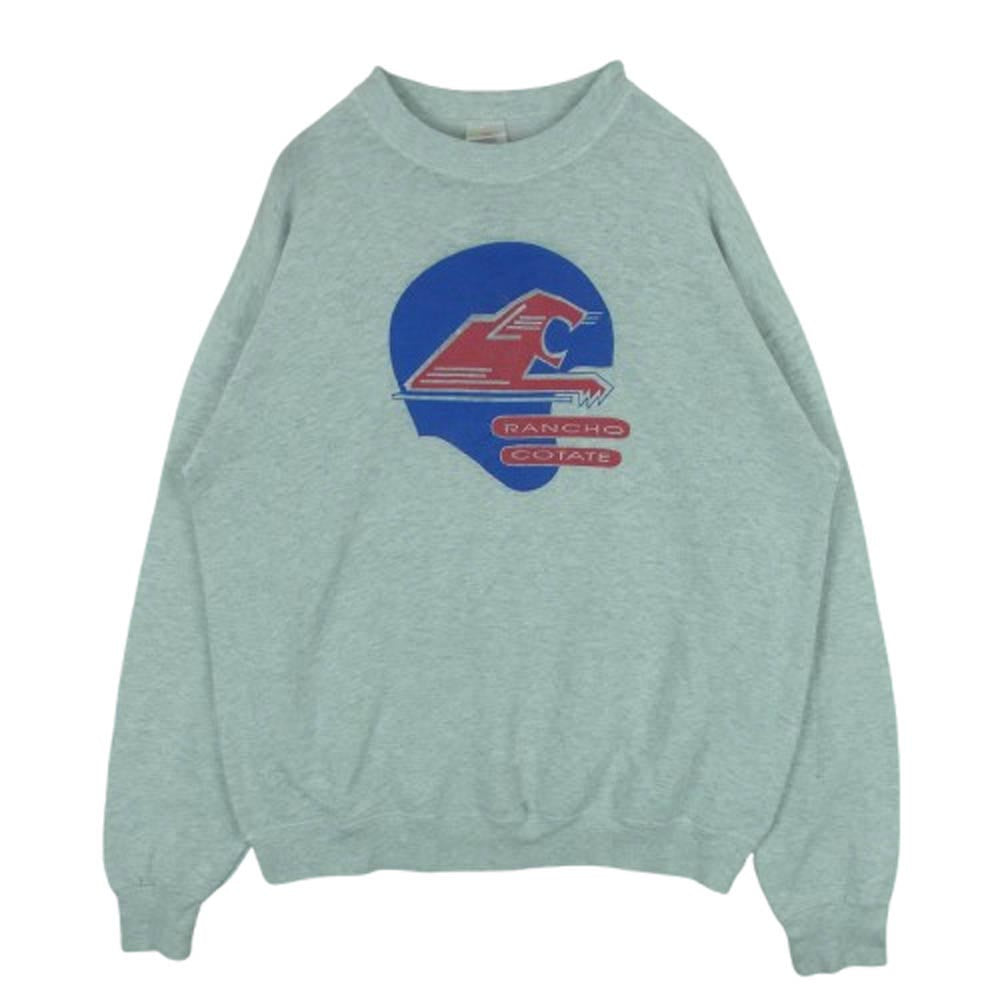 ヴィンテージ 90s FRUIT OF THE LOOM プリント スウェット トレーナー グレー系 サイズ表記なし【中古】