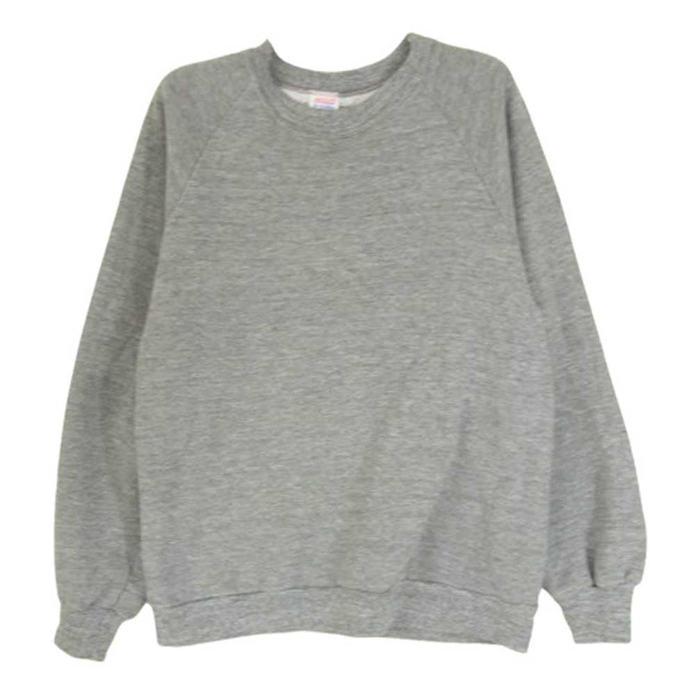 ヴィンテージ 80s USA製 JERZEES ジャージーズ ラグラン スウェット グレー系 S【中古】