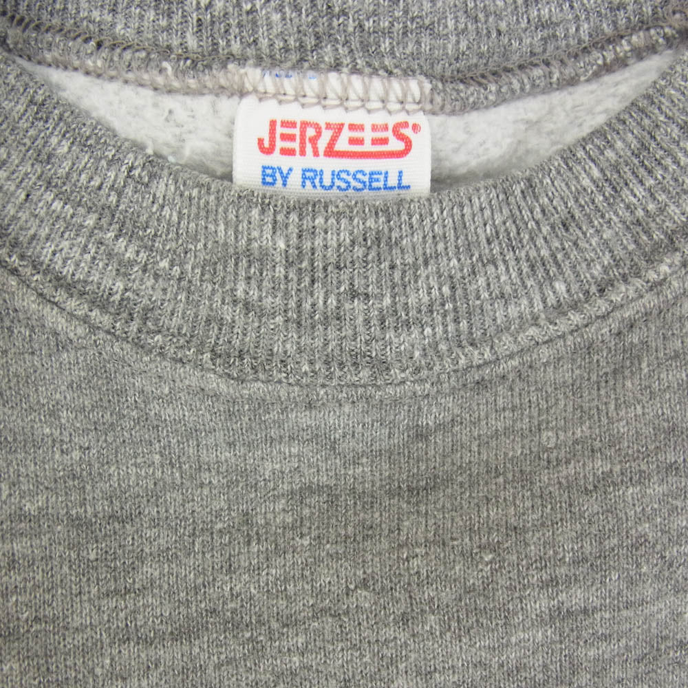 ヴィンテージ 80s USA製 JERZEES ジャージーズ ラグラン スウェット グレー系 S【中古】