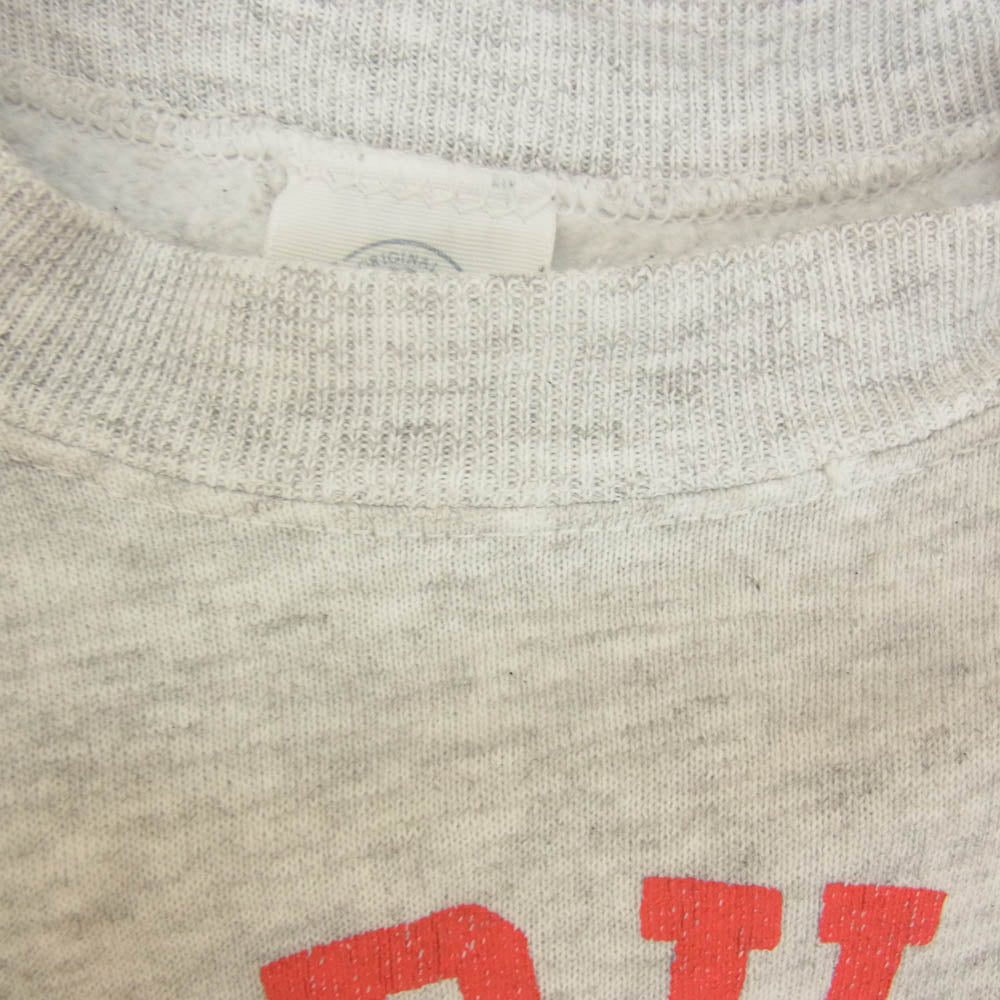 ヴィンテージ 80s USA製 PANNILL パニール プリント スウェット グレー系 L【中古】