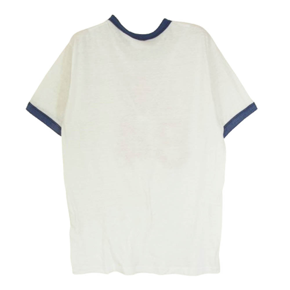 ヴィンテージ 90s USA製 Hanes ヘインズ Coors クアーズ プリント トリム Tシャツ ホワイト系 M【中古】