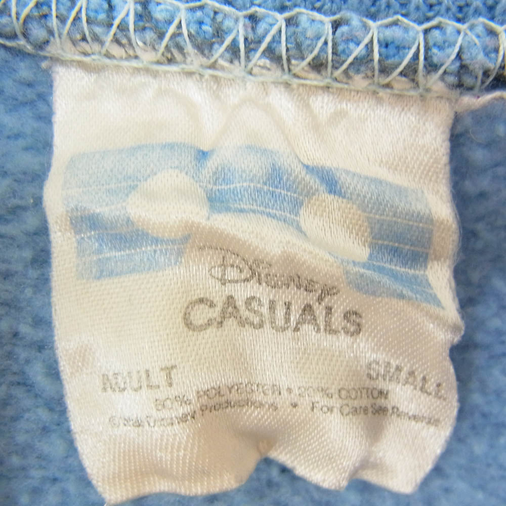 ヴィンテージ 80s DISNEY CASUALS MICKEY MOUSE ミッキーマウス スウェット ライトブルー系 S【中古】