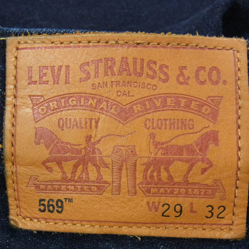 Levi's リーバイス 569 ワイドシルエット デニム パンツ インディゴブルー系 29【中古】