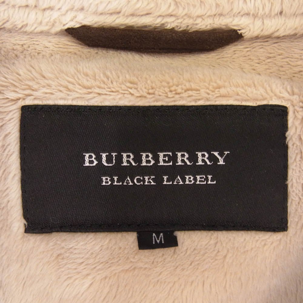 BURBERRY BLACK LABEL バーバリーブラックレーベル BMP45-129-57 フェイクレザー 裏ボア ジャケット ブラウン系 M【中古】