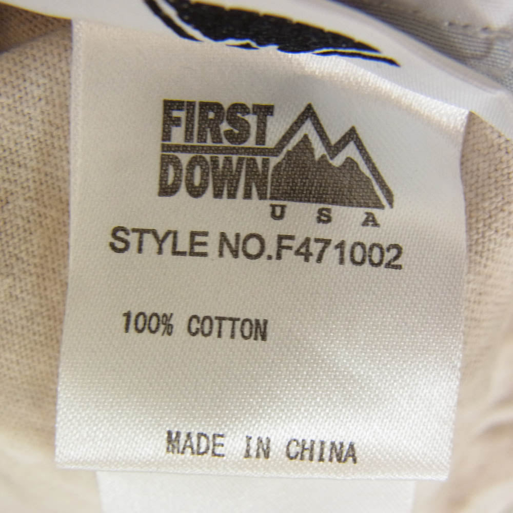 FIRST DOWN ファーストダウン タイダイ ロングスリーブ Tシャツ 長袖 ブラウン ベージュ系 L【中古】