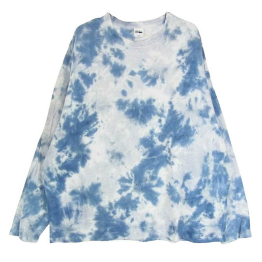 FIRST DOWN ファーストダウン タイダイ ロングスリーブ Tシャツ 長袖 ブルー系 L【中古】