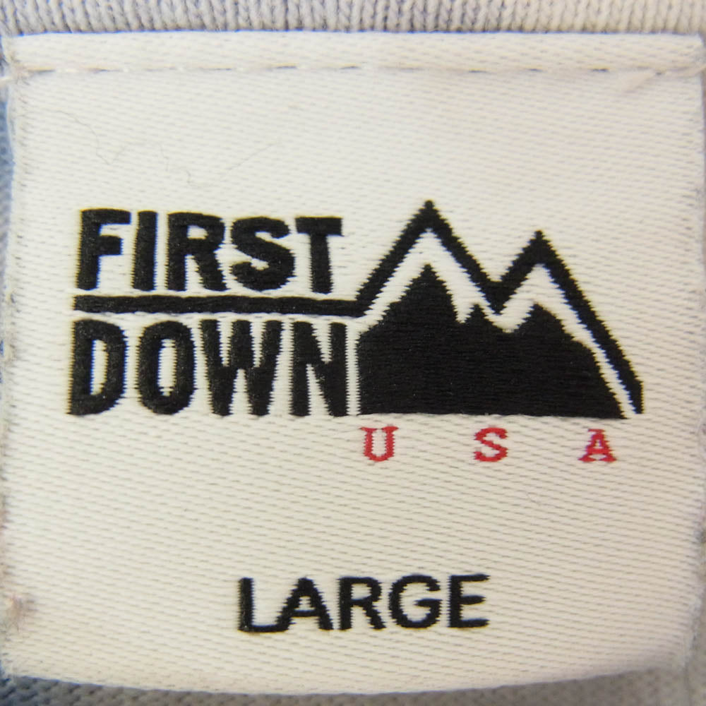 FIRST DOWN ファーストダウン タイダイ ロングスリーブ Tシャツ 長袖 ブルー系 L【中古】