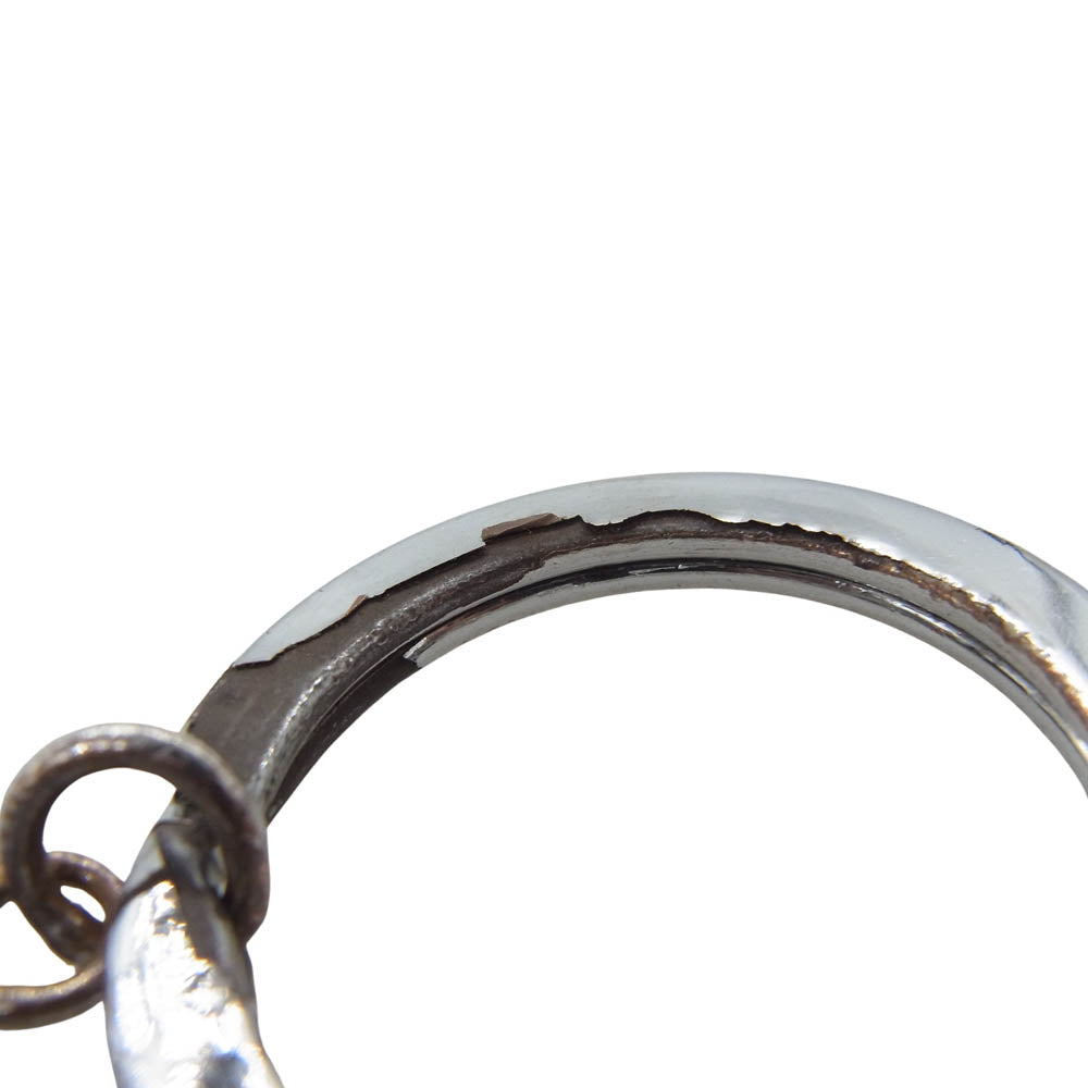 SAINT LAURENT サンローラン LOVE 1971 ラブ キーリング キーホルダー ブルー系【中古】