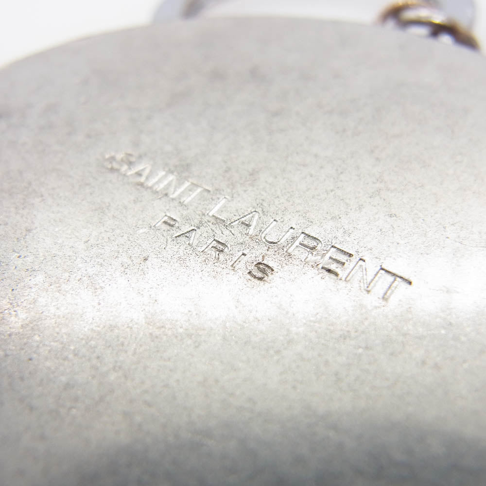 SAINT LAURENT サンローラン LOVE 1971 ラブ キーリング キーホルダー ブルー系【中古】