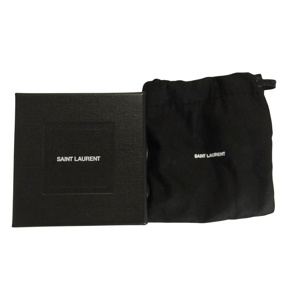 SAINT LAURENT サンローラン LOVE 1971 ラブ キーリング キーホルダー ブルー系【中古】