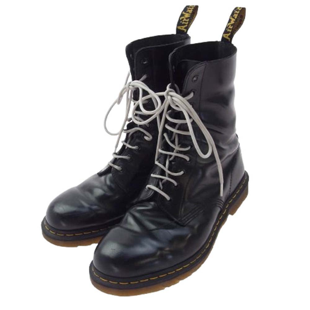 Dr.Martens ドクターマーチン 1490 10ホール レザー ブーツ ブラック系 UK10【中古】