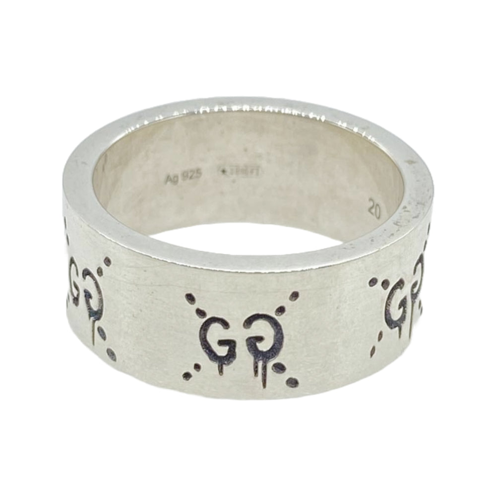 GUCCI グッチ ゴースト シルバー 925 リング シルバー系 19号【美品】【中古】