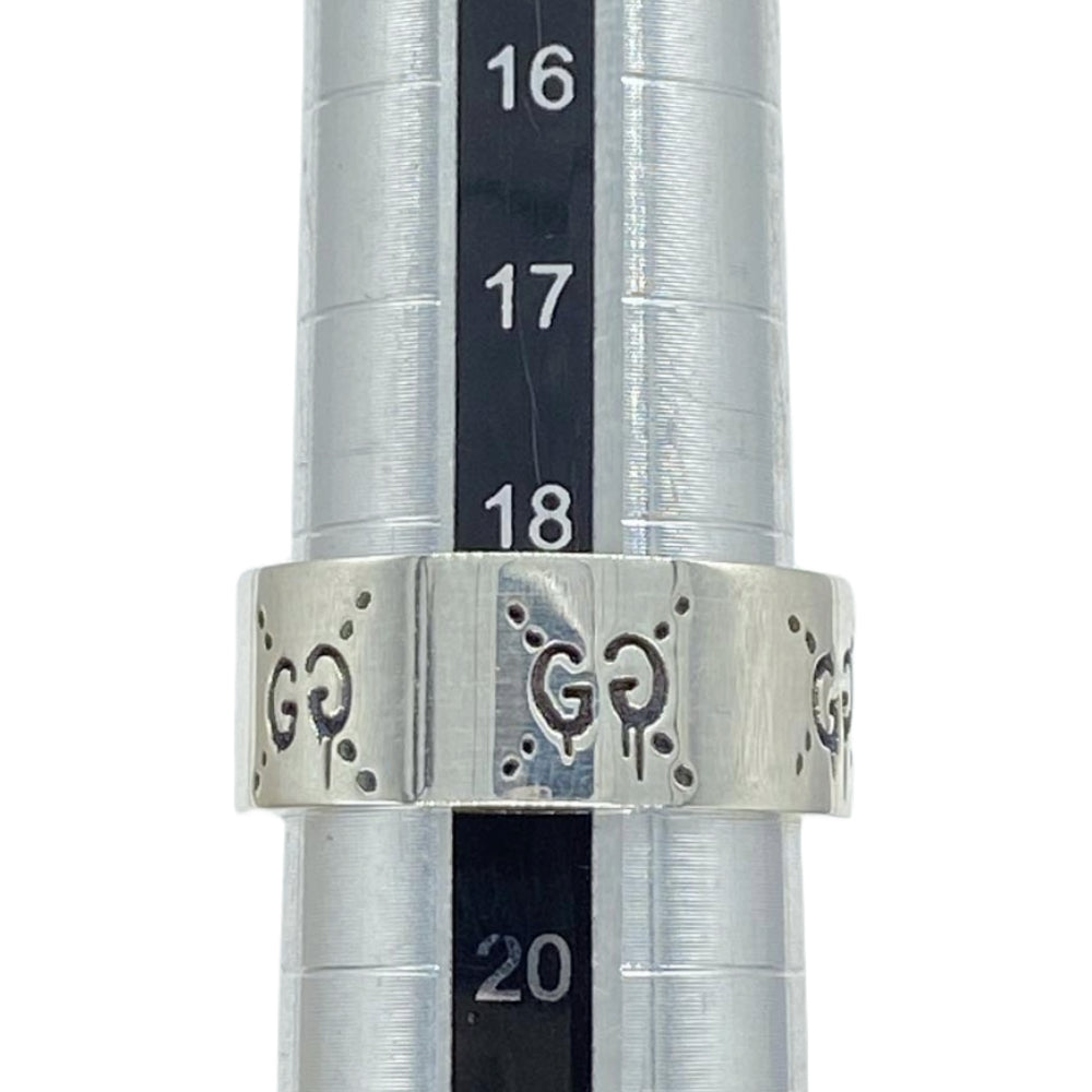 GUCCI グッチ ゴースト シルバー 925 リング シルバー系 19号【美品】【中古】