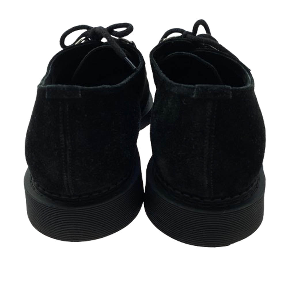 SAINT LAURENT サンローラン 667606 teddy shoes テディ ダービー スエード シューズ ブラック系 43【中古】