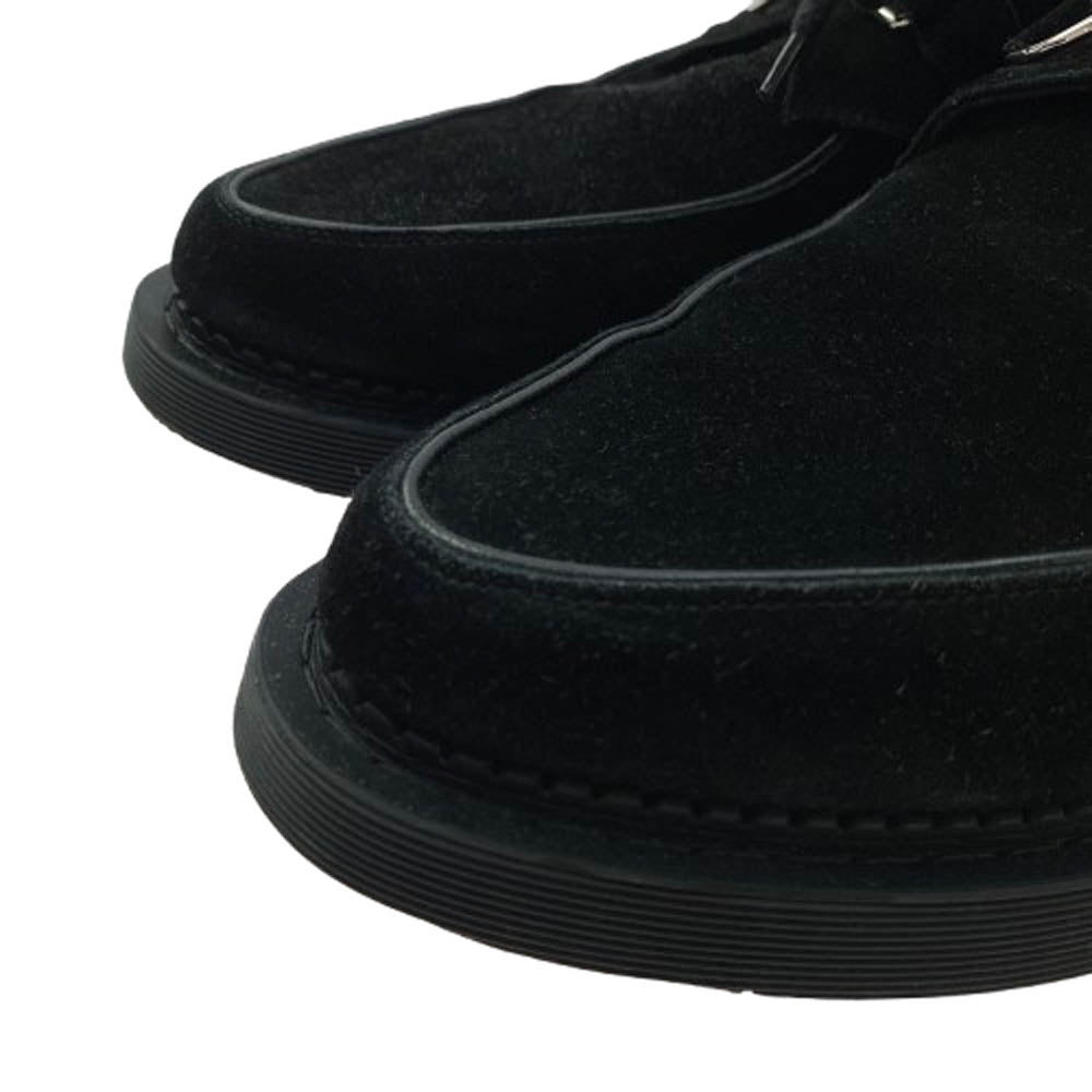 SAINT LAURENT サンローラン 667606 teddy shoes テディ ダービー スエード シューズ ブラック系 43【中古】