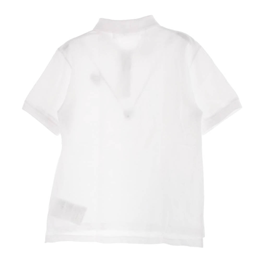 PLAY COMME des GARCONS プレイコムデギャルソン AX-T066 PLAY POLO SHIRT プレイ ポロシャツ ハートワッペン 鹿の子 半袖 ホワイト系 S【中古】