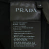 PRADA プラダ SJN251 Vネック カットソー ロゴ ナイロン 切替し 半袖 Vネック Tシャツ ブラック系 M【中古】
